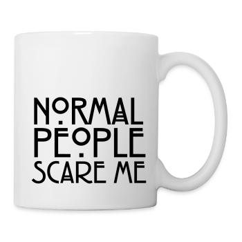 Normal People Scare Me - Mug - white - Right