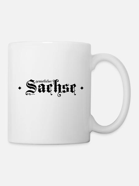 gemietlicher Sachse - Tasse - Weiß