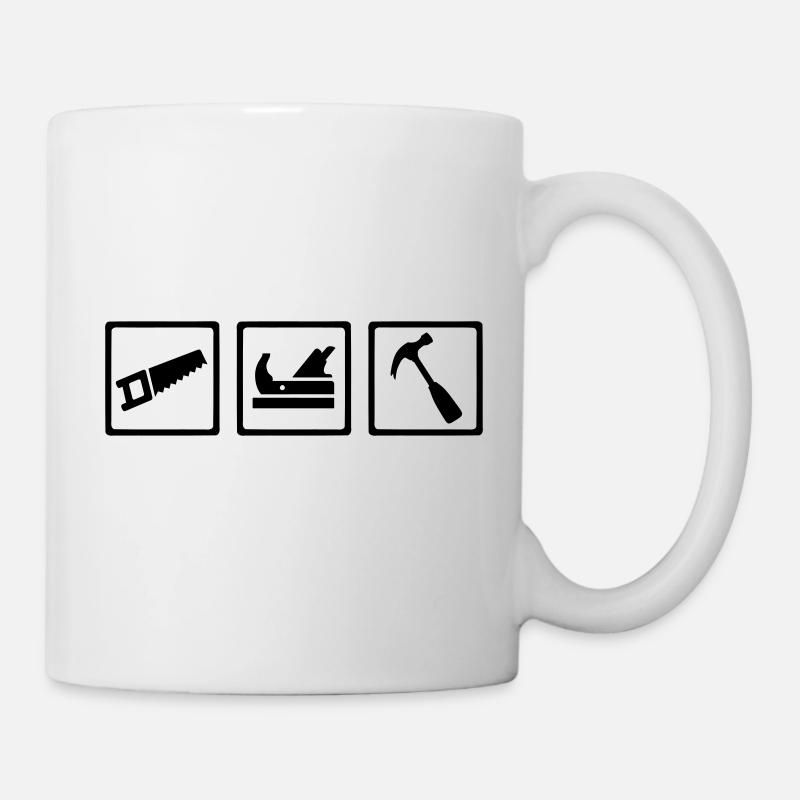 Zimmermann - Tasse - Weiß
