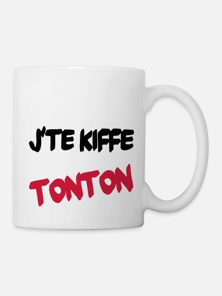 J'te kiffe tonton - Mug blanc - blanc