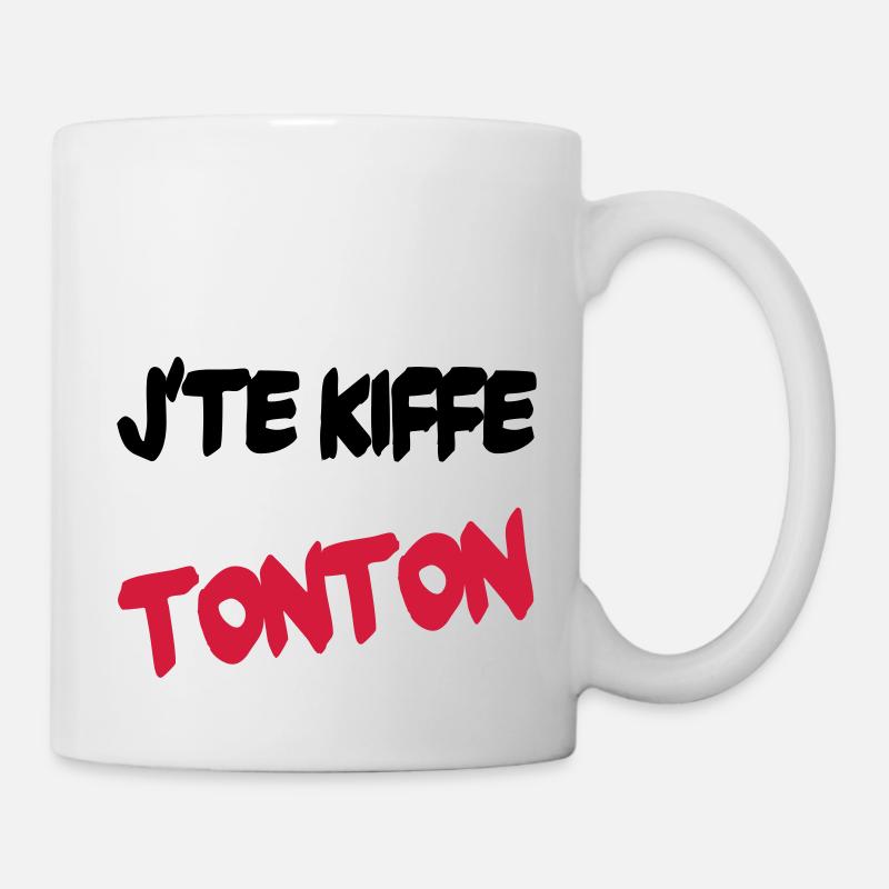 J'te kiffe tonton - Mug blanc - blanc