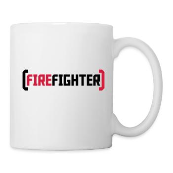 Firefighter Logo - Tasse - Weiß - Rechts