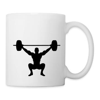 zeichnung vektor gewichtheben sport gewichtheber - Tasse - Weiß - Rechts