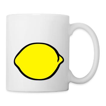 Zitrone - Tasse - Weiß - Rechts