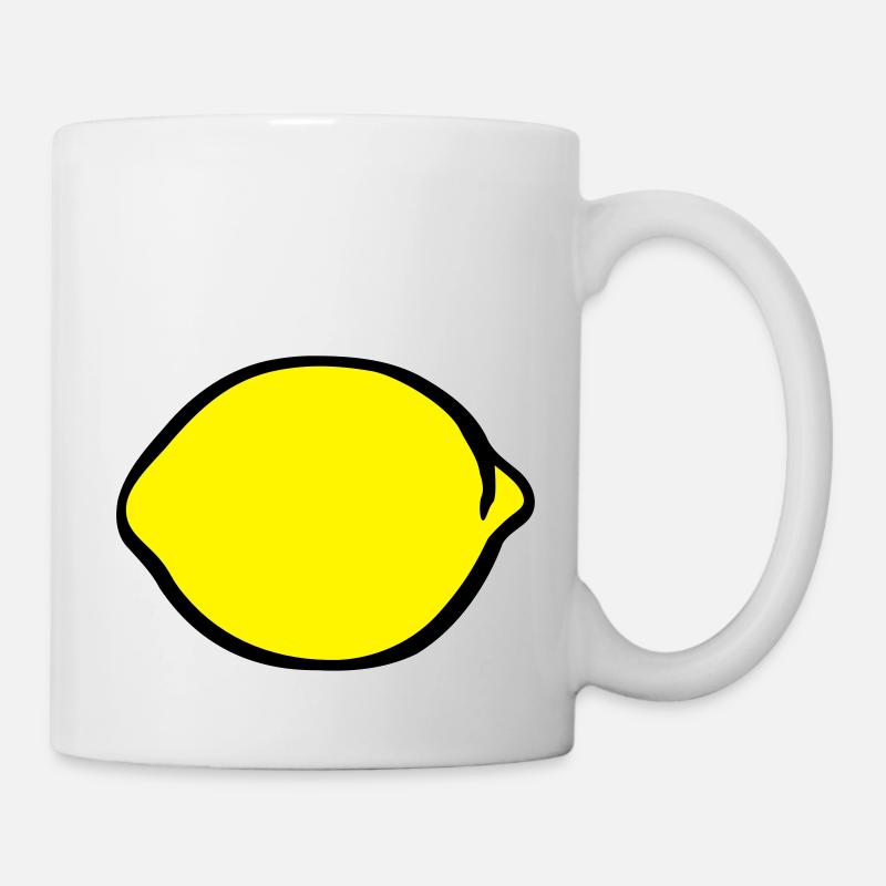 Zitrone - Tasse - Weiß