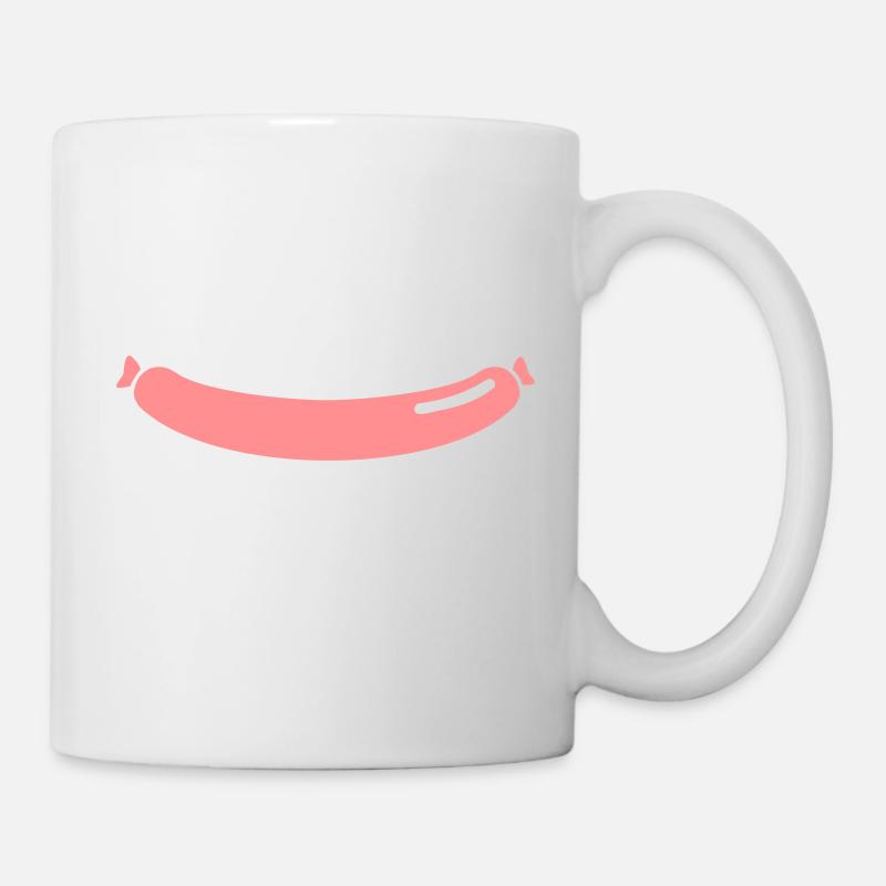 Saucisse - Mug blanc - blanc