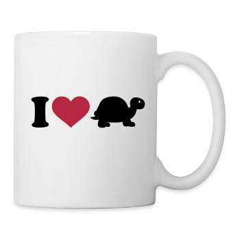 I love Turtle - Mug - white - Right