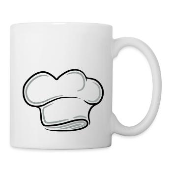 Chefkoch Kochmütze Tattoo Design - Tasse - Weiß - Rechts