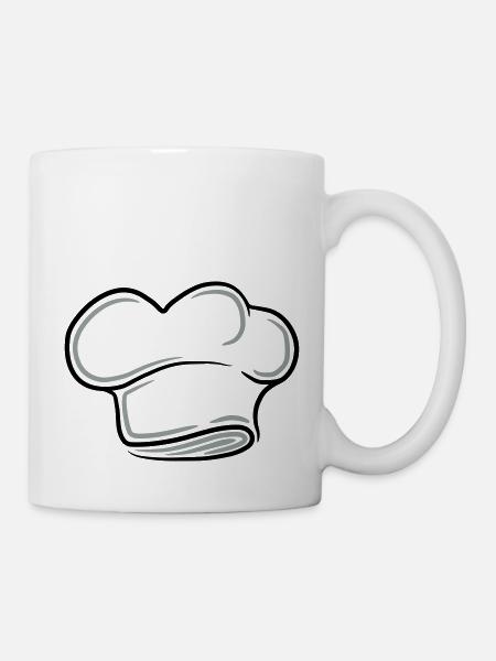 Conception de tatouage pour le chapeau du Chef exé - Mug blanc - blanc