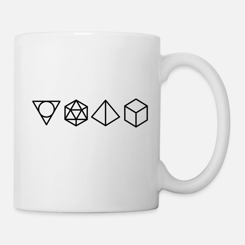 geometric shapes - Mug - white