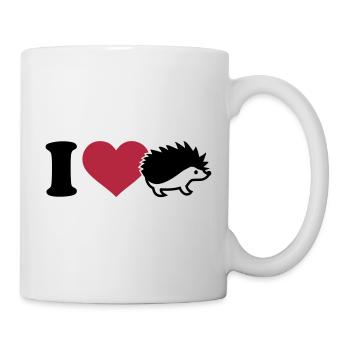 I love Hedgehog - Mug - white - Right