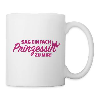 Prinzessin - Tasse - Weiß - Rechts