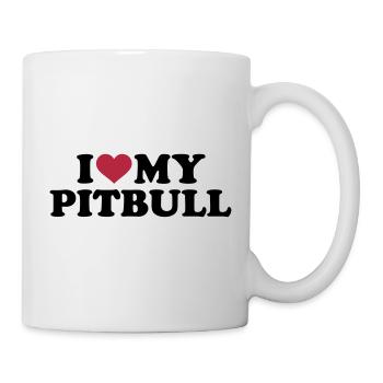 Pitbull - Tasse - Weiß - Rechts