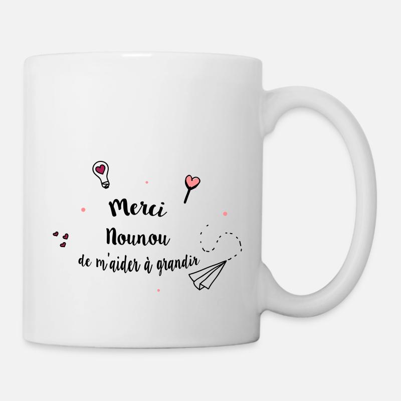 Merci nounou - Mug blanc - blanc