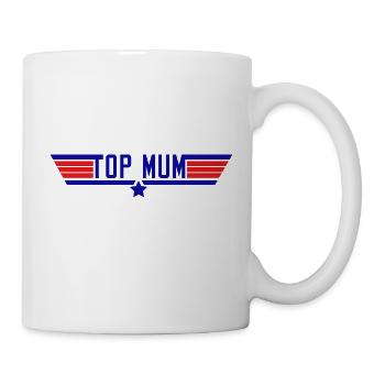 Top mum - Tasse - Weiß - Rechts