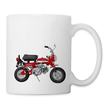 Monkey Z50A DE | candy ruby red - Tasse - Weiß - Rechts
