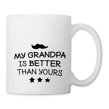 My Grandpa is better than yours - Mug - white - Right
