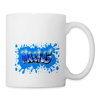 Marius Splash Graffiti - Tasse - Weiß - Rechts