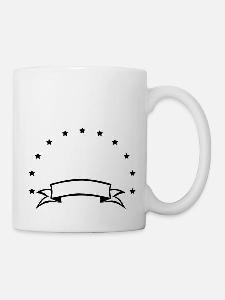 stars symbol - Tasse - Weiß