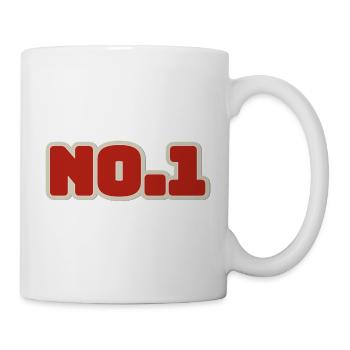 No.1 Nummer 1 Eins - Tasse - Weiß - Rechts