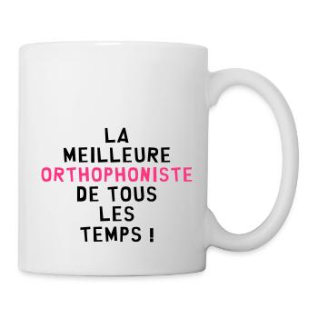 Orthophoniste / Orthophonie / Dyslexie / Médecin - Mug blanc - blanc - Droite