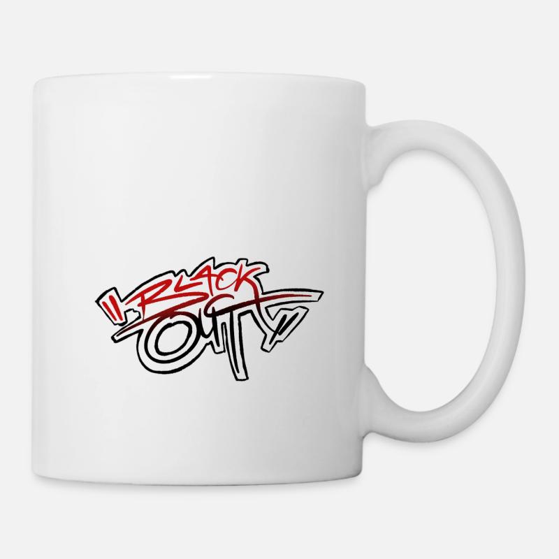Graffiti "BlackOut" - Mug blanc - blanc