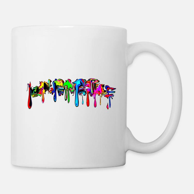 Color, rainbow, graffiti, splash, paint, comic - Mug - white