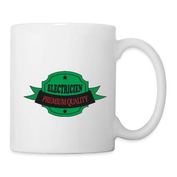 Electricien premium quality - Mug blanc - blanc - Droite