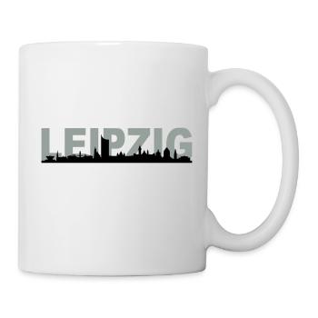 Skyline Leipzig Name - Tasse - Weiß - Rechts