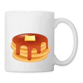 Smiley Pancake - Mug blanc - blanc - Droite