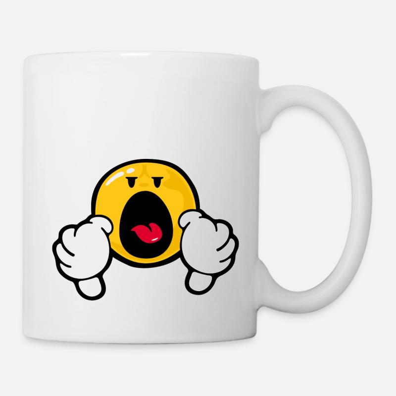 Smiley Anger - Tasse - Weiß
