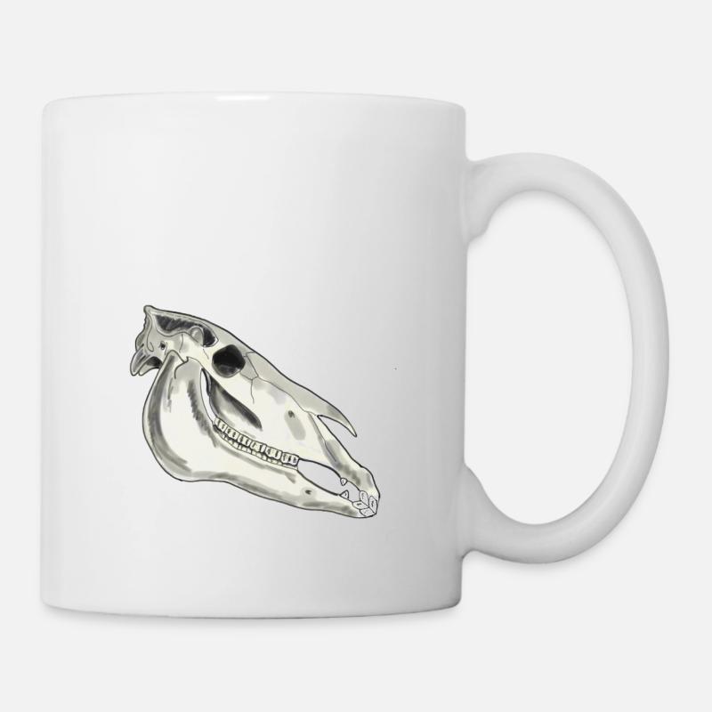 Pferdezähne - Tasse - Weiß