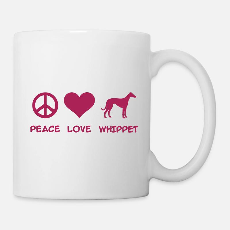 Whippet - Tasse - Weiß