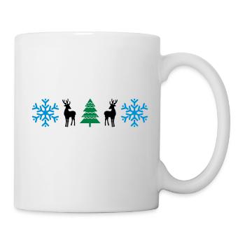 weihnachtsmuster_02 - Tasse - Weiß - Rechts
