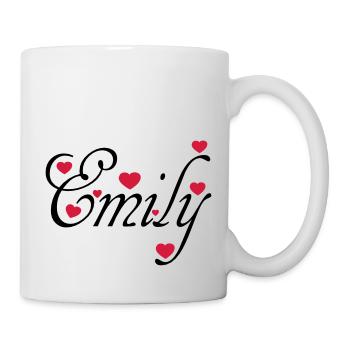 ♥ټI Love Emily-Vector Cute Confession Designټ♥ - Mug - white - Right