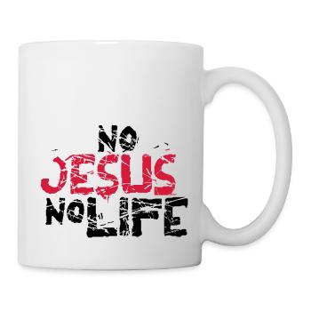 larmes vieux modèle de grattage ne jesus pas copai - Mug blanc - blanc - Droite