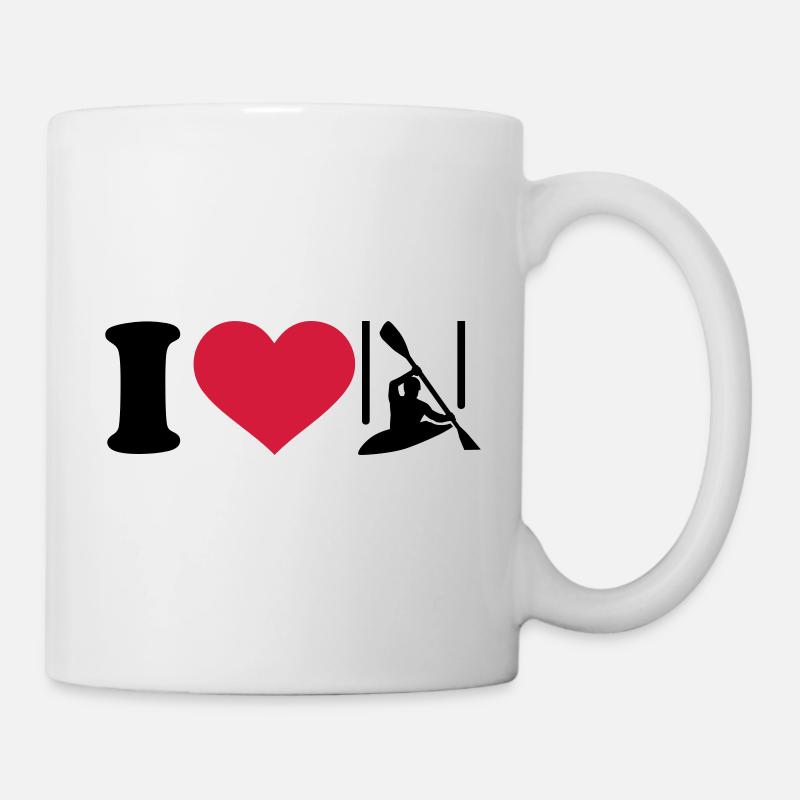 slalom en canoë - Mug blanc - blanc