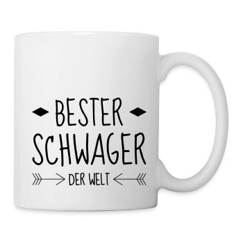 Sister in law Brother in law Schwager Schwägerin - Mug - white - Right