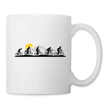 Sport - Fahrrad - Tasse - Weiß - Rechts