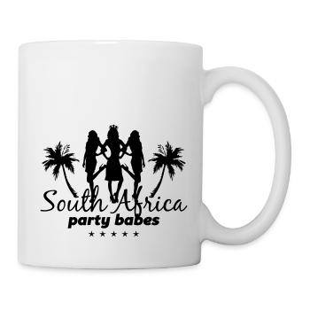 south africa party babes - Tasse - Weiß - Rechts