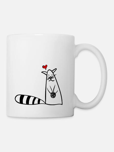Kätzchen - Tasse - Weiß