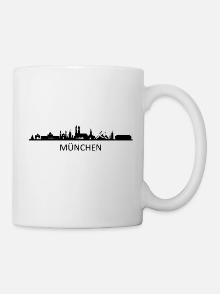 Skyline - München - Tasse - Weiß