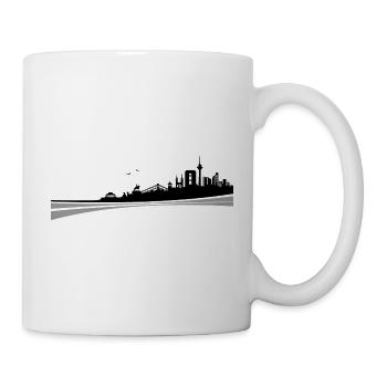 Skyline - Düsseldorf - Tasse - Weiß - Rechts