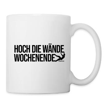 Hoch die Wände Wochenende - Tasse - Weiß - Rechts