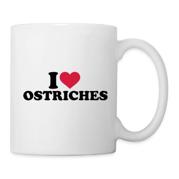 autruche - Mug blanc - blanc - Droite
