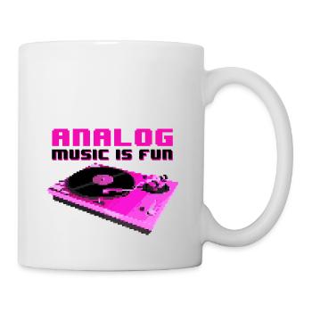 ANALOG MUSIC IS FUN - Mug - white - Right