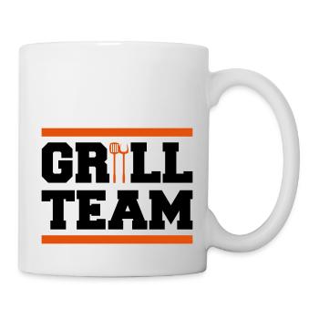 grill team design - Tasse - Weiß - Rechts