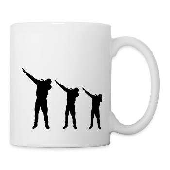 dabbing design - Tasse - Weiß - Rechts