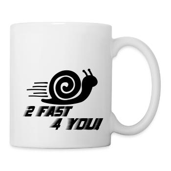 schnecke_2_fast_001 - Tasse - Weiß - Rechts