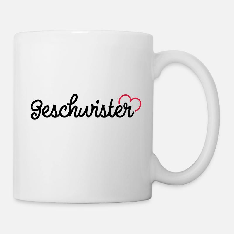 Geschwister - Tasse - Weiß